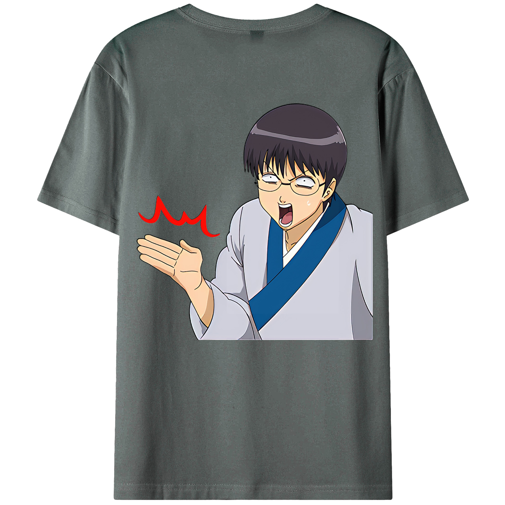 （画像用） ぎんたま 坂田銀時（さかたぎんとき） 神楽 志村新八（しむら しんぱち） GINTAMA Sakata Gintoki Kagura Shimura Shinpachi 綿100％ メンズ半袖Tシャツ（バックプリント） 通気性